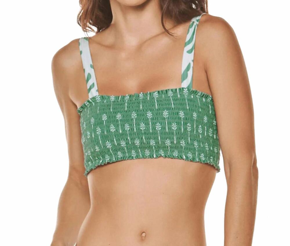 NEW DULZAMARA zancibar bikini top in green